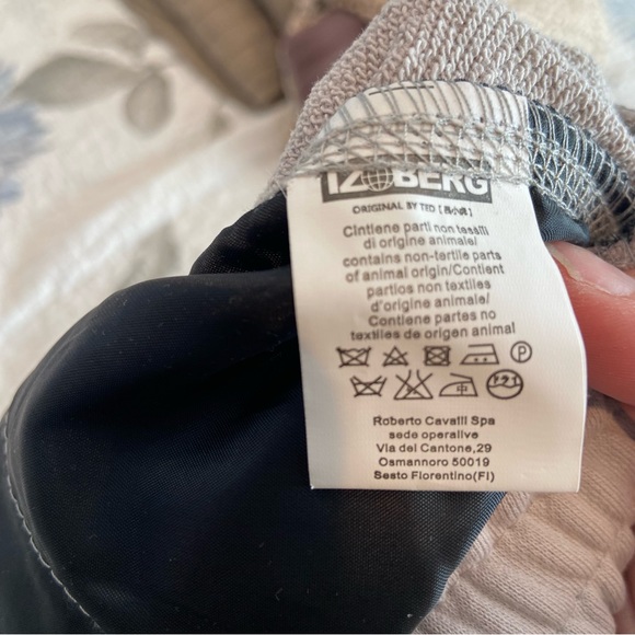 ICEBERG Light Grey Joggers Sweatpants Lounge Pants Large NWOT - Picture 7 of 7